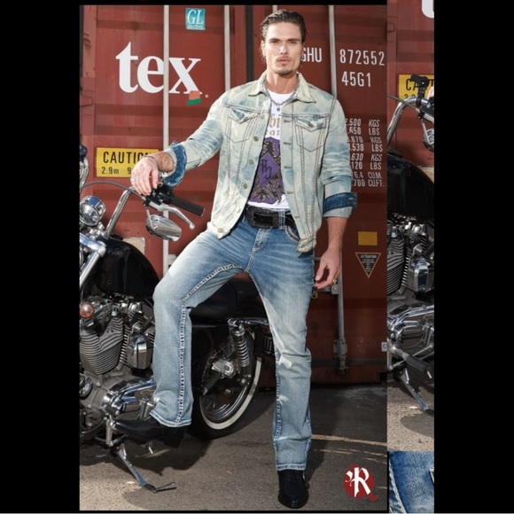 Mens Jeans High End Denim Rock In LA 30” Inseam $175 Value New With Tags. - Picture 2 of 5